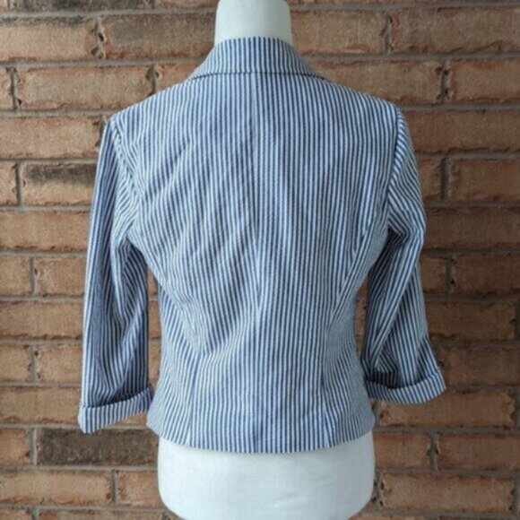 Dynamite seersucker striped blazer jacket - Picture 5 of 7